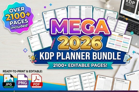 Download 🌟Mega 2026 Kdp Planner Bundle - Premium Resources