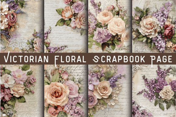 Download Victorian Floral Scrapbook Page - Scrapbook page Collection