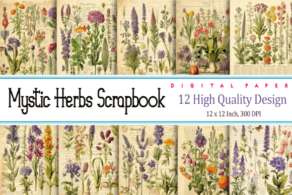 Download Mystic Herbs Scrapbook Page - Scrapbook page Collection
