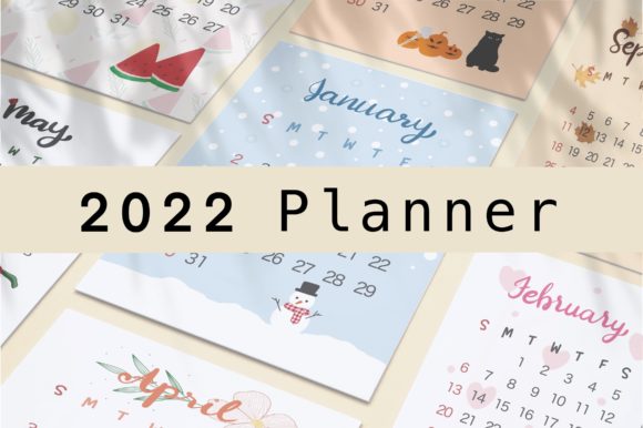 Download Planner 2022 Calendar 2022 Planner Book - 2022 planner Collection