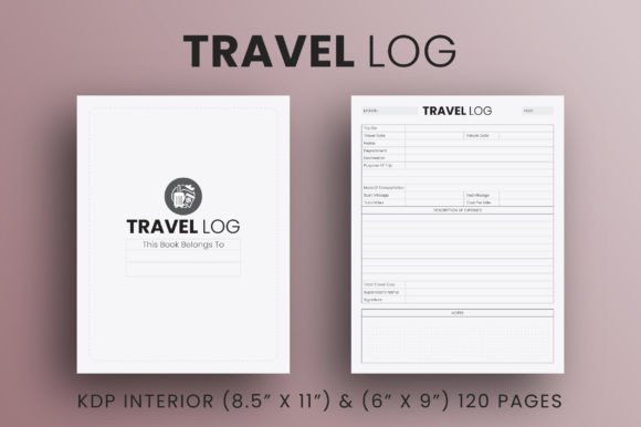 Download Travel Log Book - KDP Interior - Travel log Collection