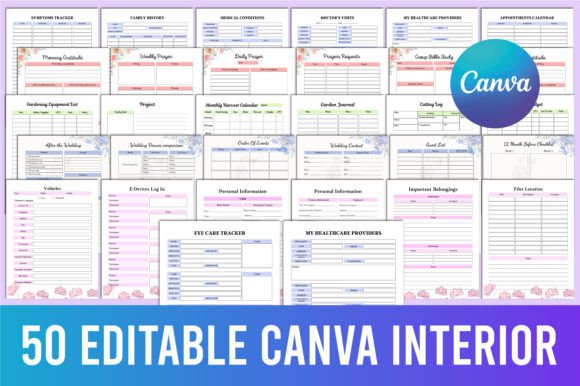 Download 50 Editable Canva Kdp Interior - Premium Resources